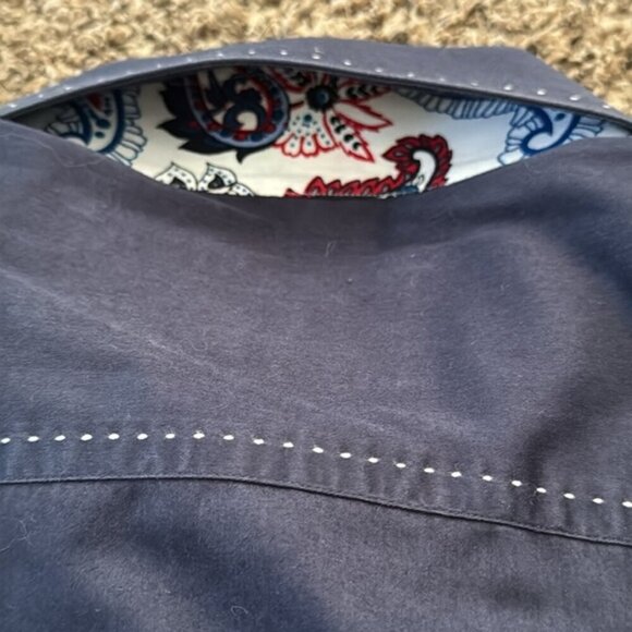 Bertigo 5(XL) Blue Contrast Cuff Dress Shirt - Picture 5 of 6